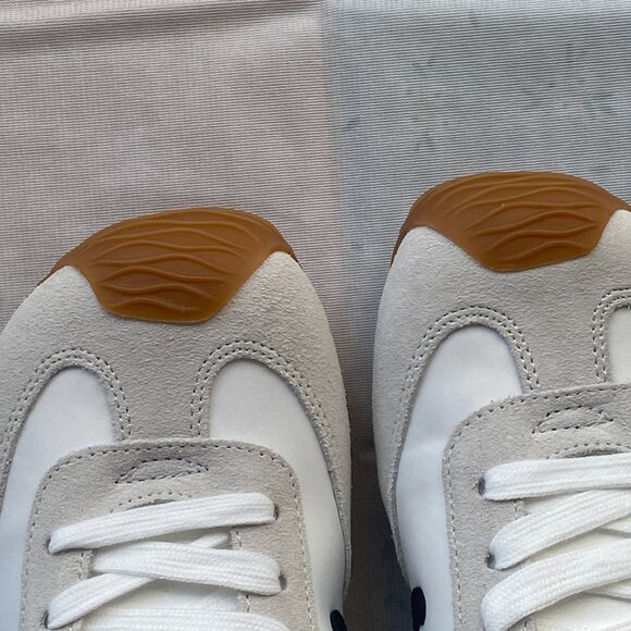 Loewe's Classic White And Light Gray Combination With Black Trim And Laces. - Picture 3 of 6